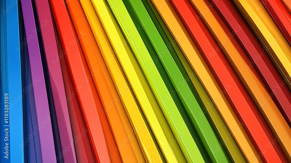 Vibrant Colorful Diagonal Stripes Abstract Design Vibrant Colorful Diagonal Stripes Abstract Design