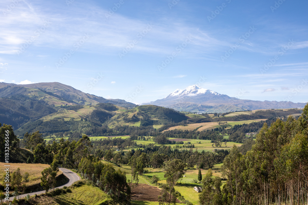 Obraz premium Mount Cayambe, Ecuador. 