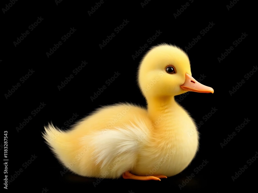 Baby cute duck cartoon 3d cartoon illustration Baby cute duck cartoon 3d cartoon illustration