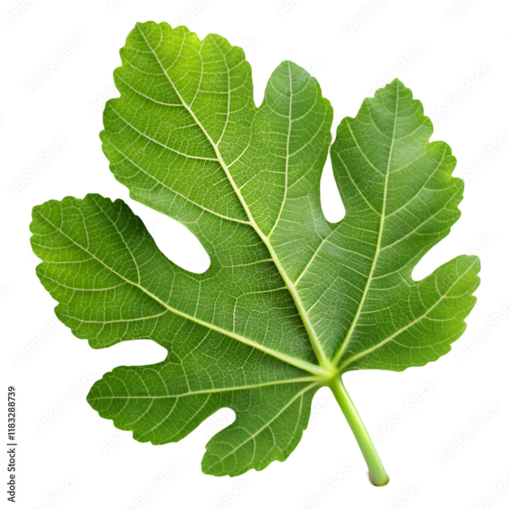 Fig leaf isolated on transparent background Fig leaf isolated on transparent background