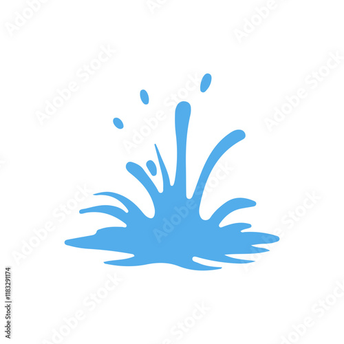 Blue Water Splashing
