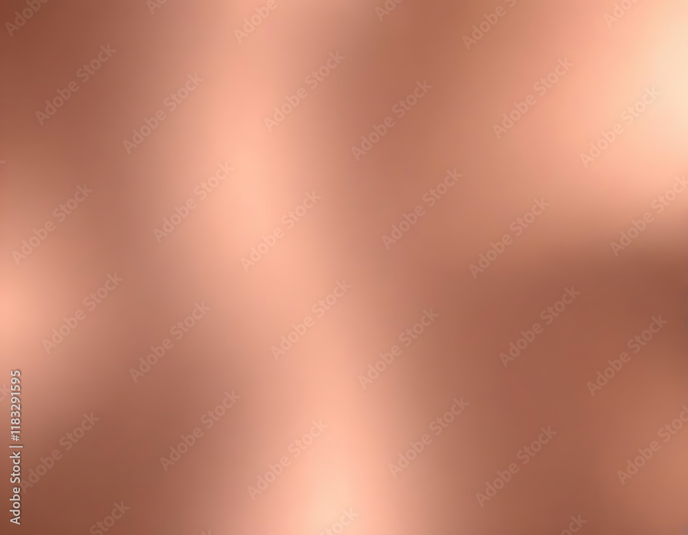 A metallic rose gold surface with subtle reflections. A metallic rose gold surface with subtle reflections.