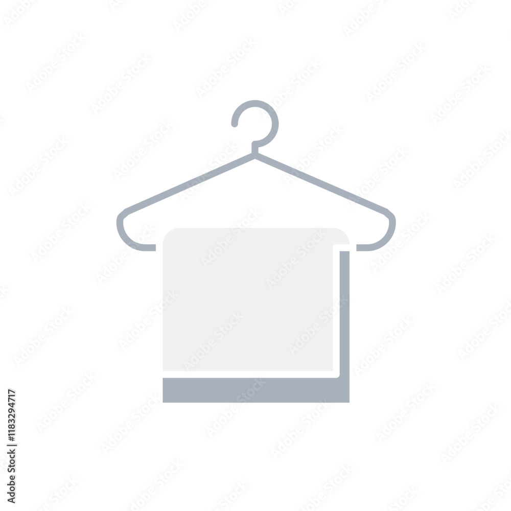 Towel icon in flat color style Towel icon in flat color style
