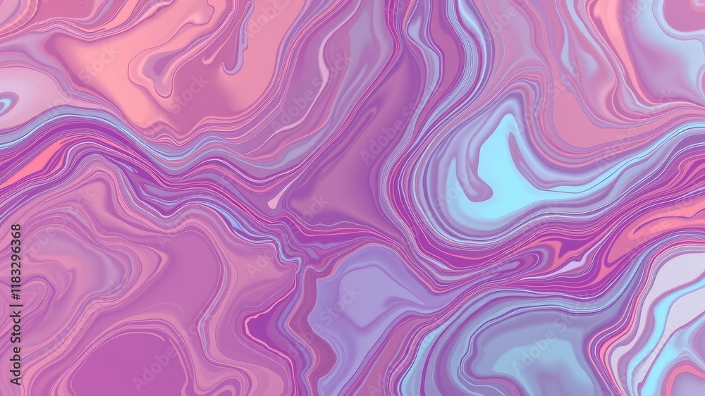Abstract Swirling Pastel Hues A Dreamy Background of Lavender, Pink, and Light Blue