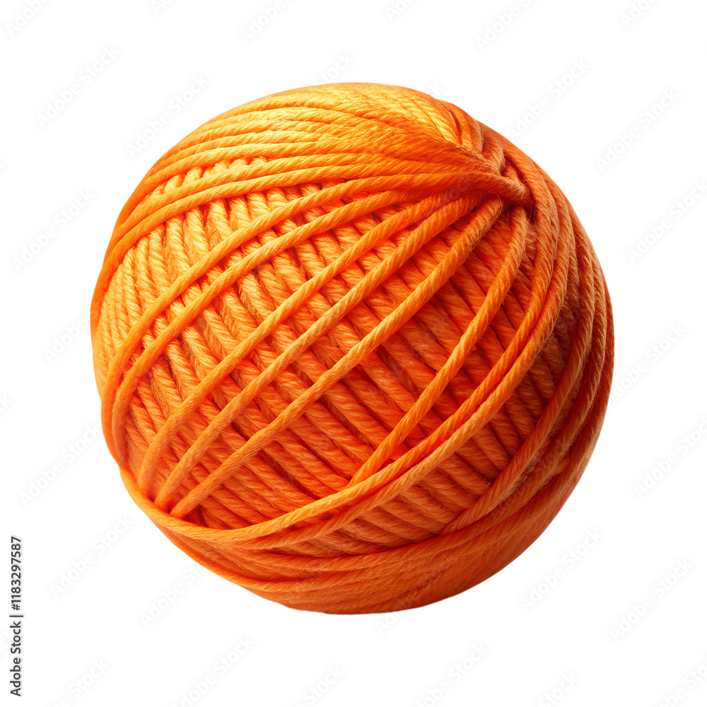 vibrant orange yarn ball cut out vibrant orange yarn ball cut out