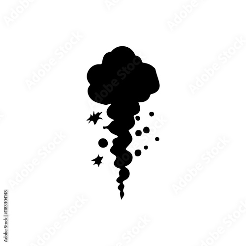 Silhouette of Explosion 