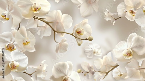orchid pattern seamless wallpaper