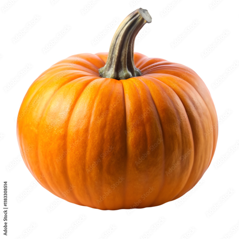 Obraz premium Whole pumpkin isolated on transparent background