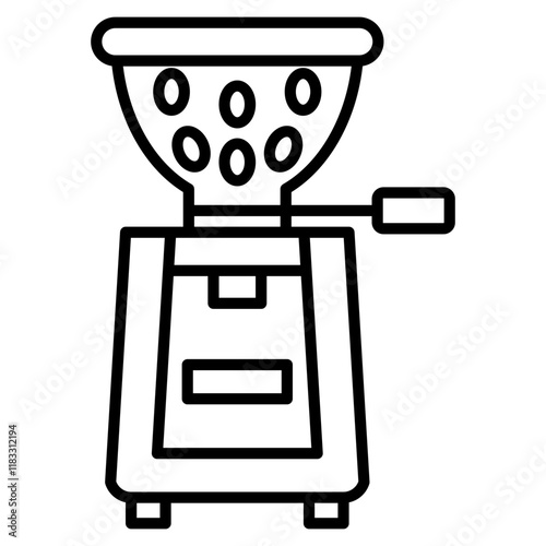 coffee grinder single icon