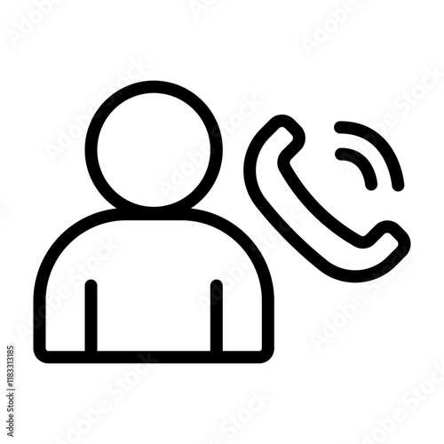 Receiver Vector Line Icon Design