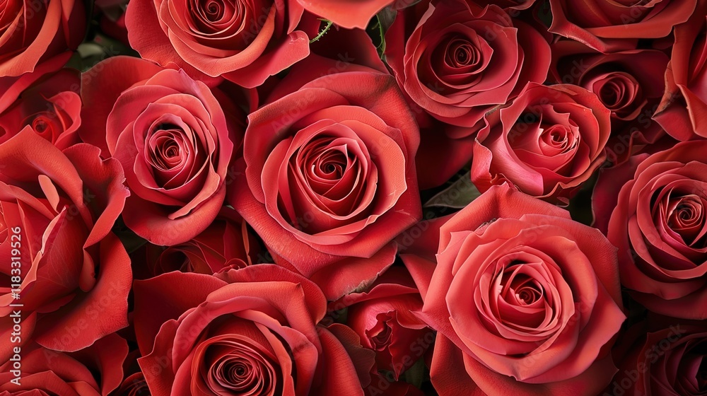 Obraz premium rose seamless pattern wallpaper
