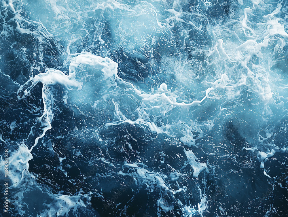 Obraz premium 거칠게 파도 치는 바다