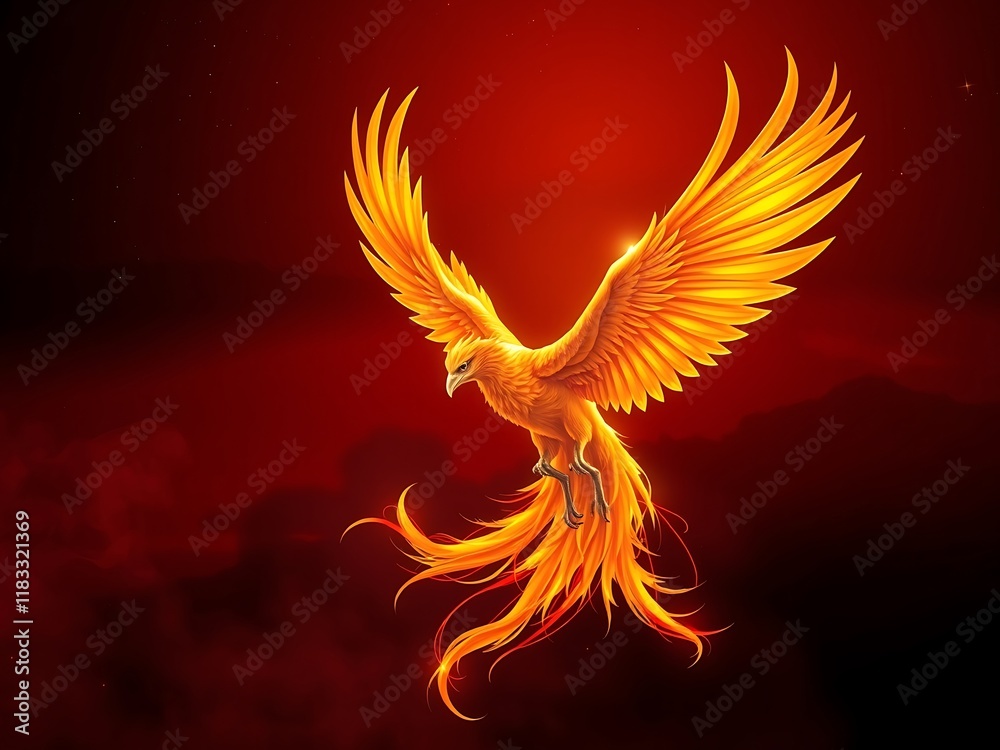 Fototapeta premium angel wings in the night