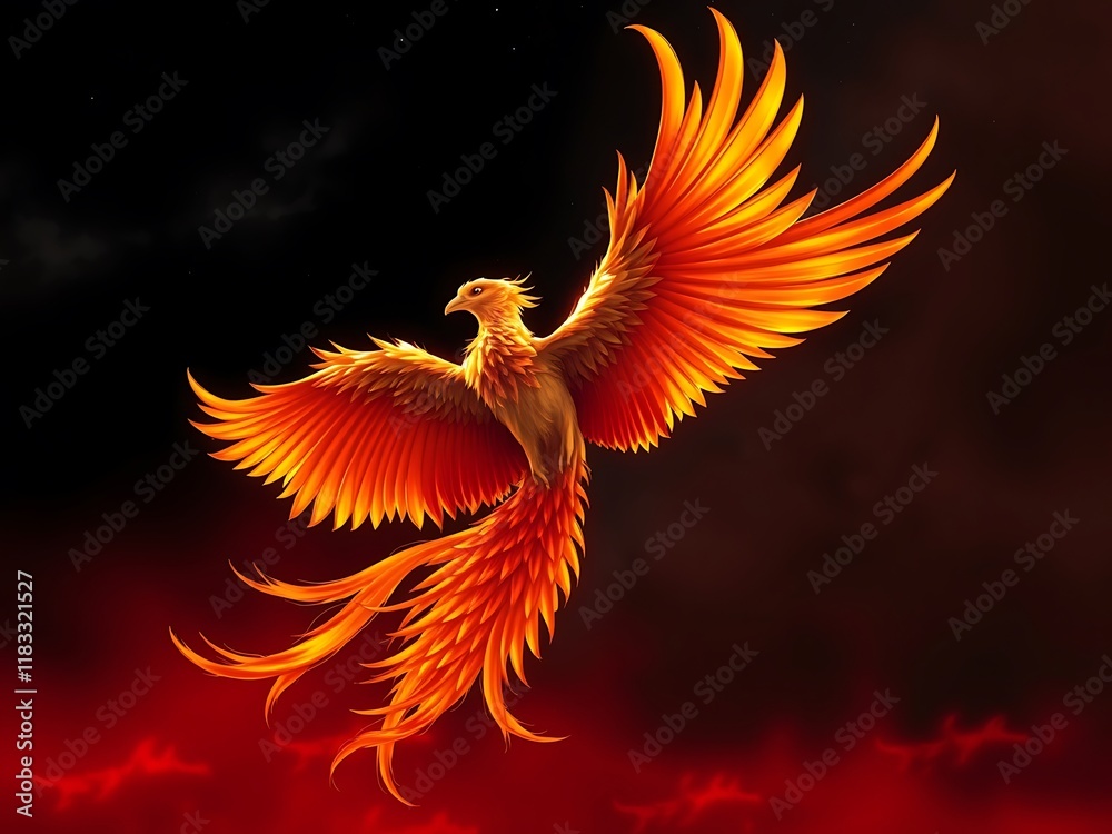 Obraz premium red and yellow dragon