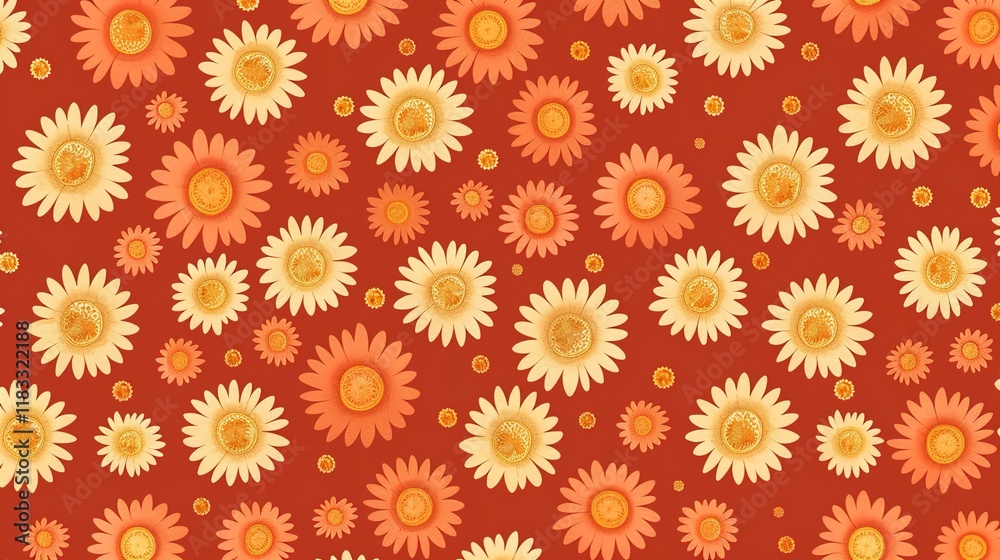 sunflower seamless pattern wallpaper sunflower seamless pattern wallpaper