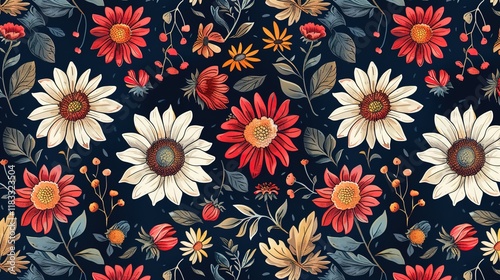 Wallpaper Mural sunflower seamless pattern wallpaper Torontodigital.ca