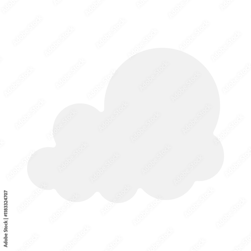 Cloud icon in flat color style Cloud icon in flat color style