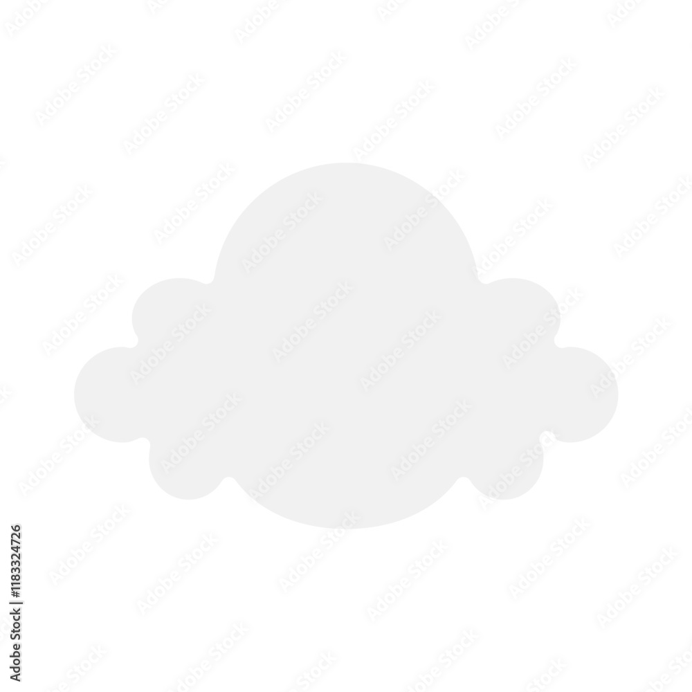 Cloud icon in flat color style Cloud icon in flat color style