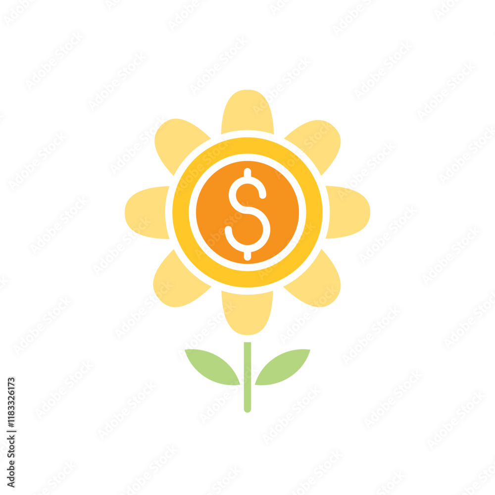 Obraz premium Perk icon in flat color style