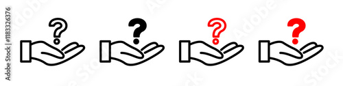 Curiosity icons set in black filled and line stroke style on white background