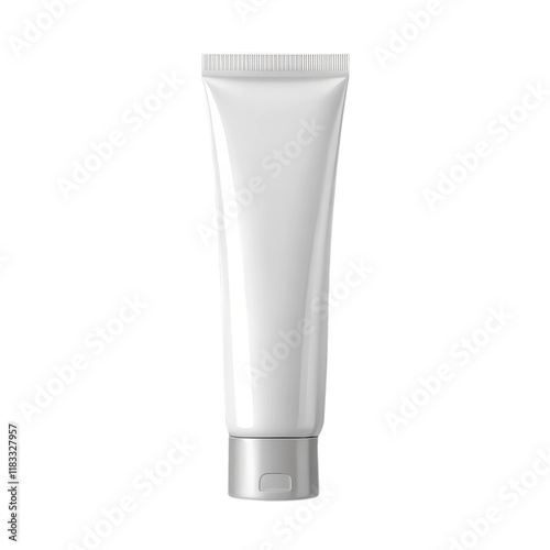 Toothpaste or cream in tube mockup isolated on transparent background