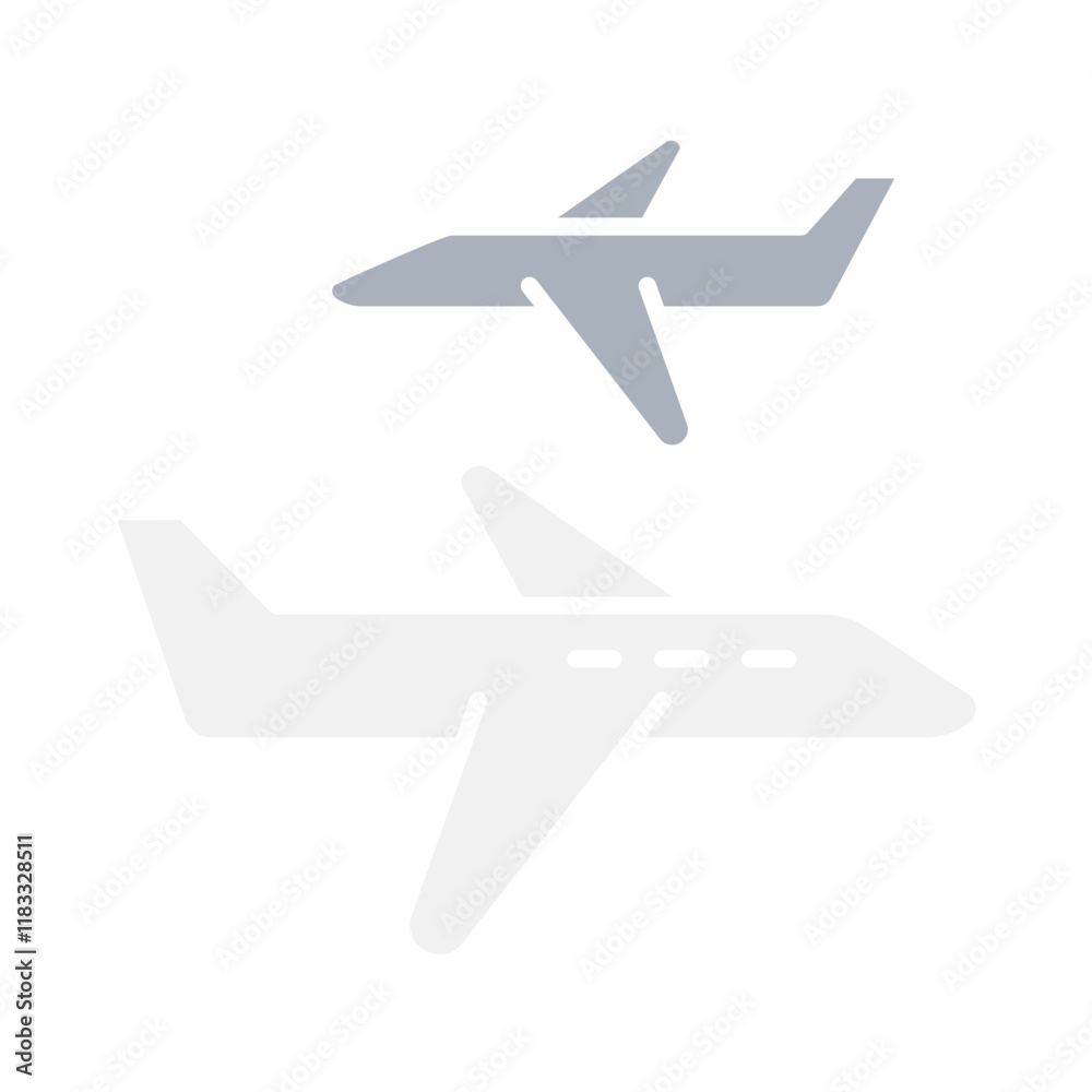 Aviation icon in flat color style Aviation icon in flat color style