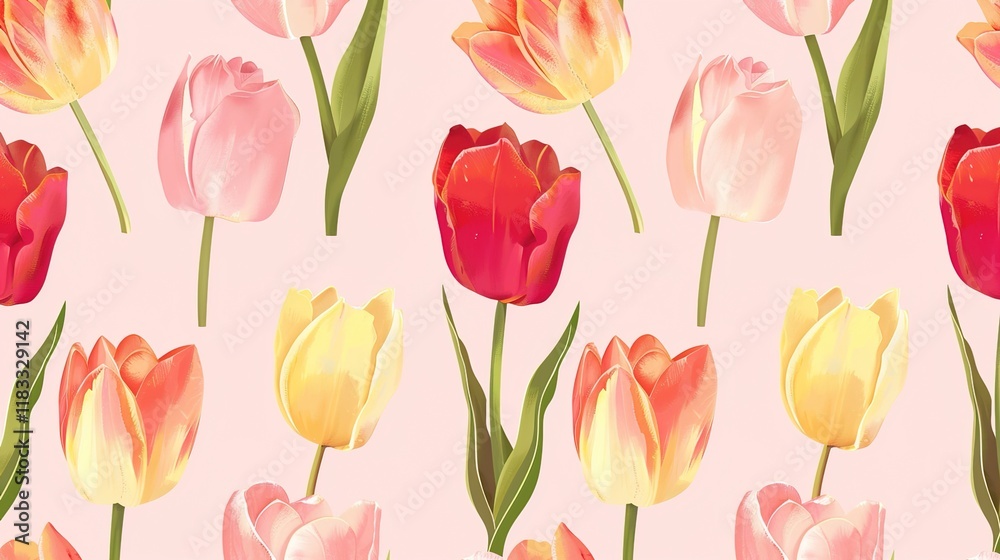 tulip seamless pattern wallpaper tulip seamless pattern wallpaper