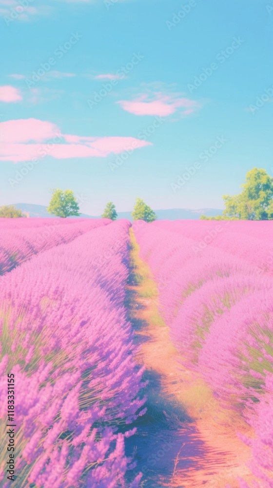Obraz premium Lavender field outdoors blossom nature.