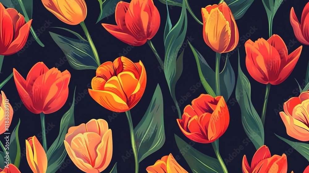 tulip pattern seamless pattern wallpaper tulip pattern seamless pattern wallpaper