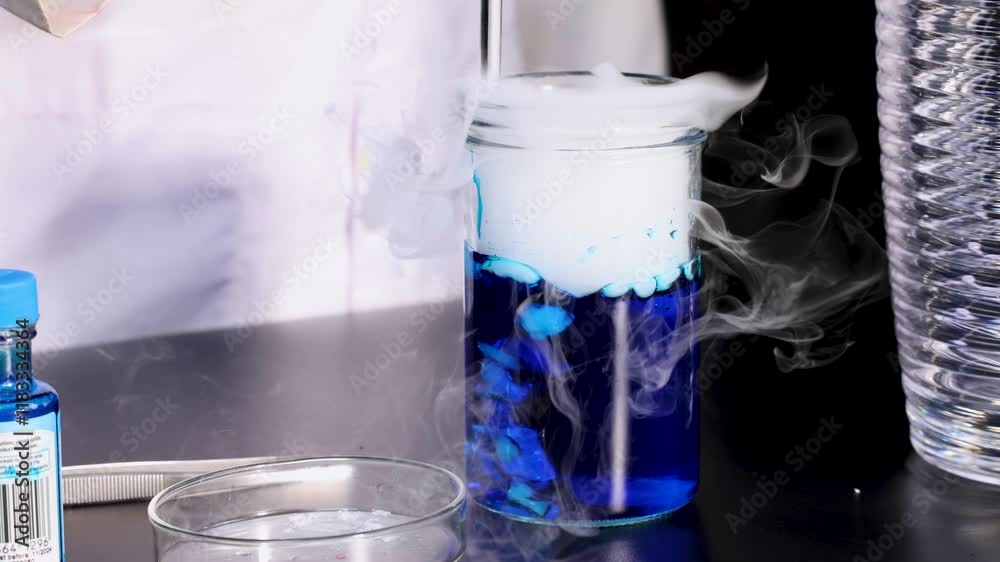 Chemical Reaction with Dry Ice and Water Chemical Reaction with Dry Ice and Water