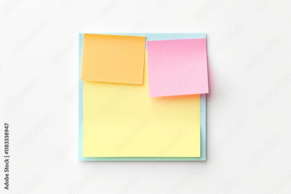 Sticky note paper white background rectangle. Sticky note paper white background rectangle.