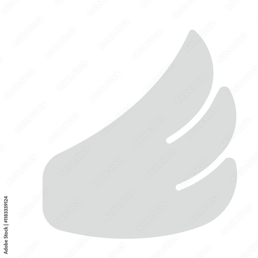 Wing icon in flat color style Wing icon in flat color style