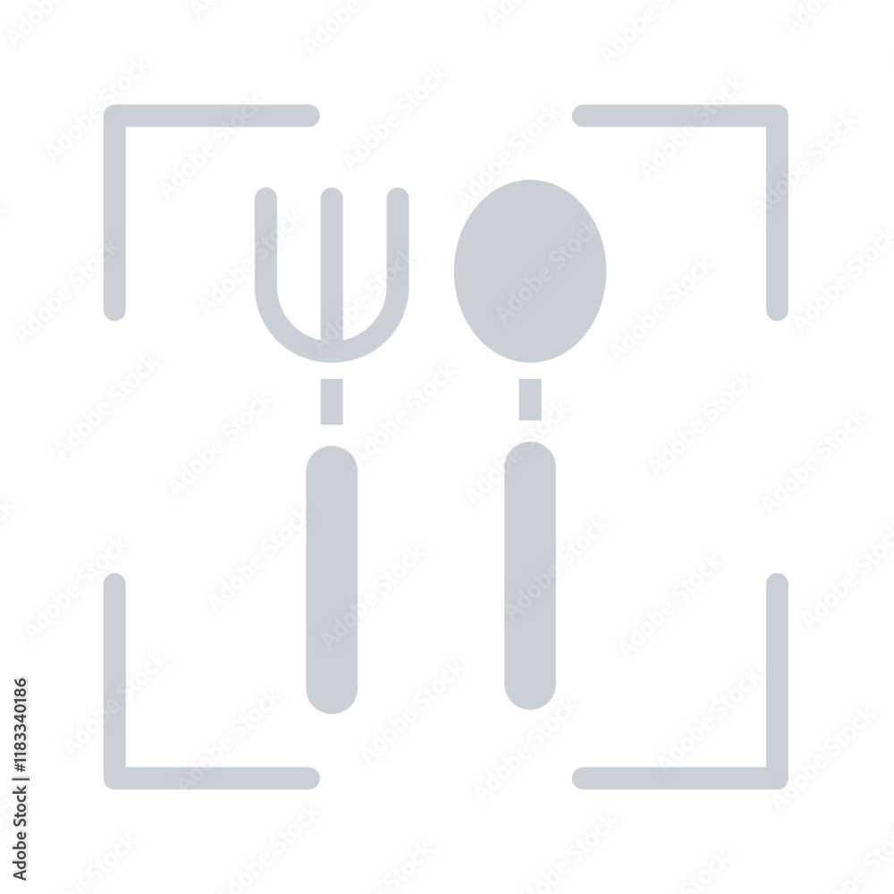 Fototapeta premium Diet icon in flat color style