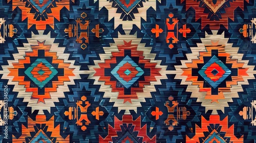 Turkish kilims pattern wallpaper photo