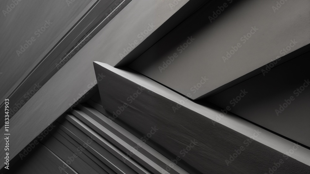 Obraz premium Sleek Charcoal Gray Diagonal Lines