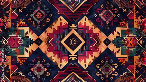 turkish kilims pattern wallpaper photo