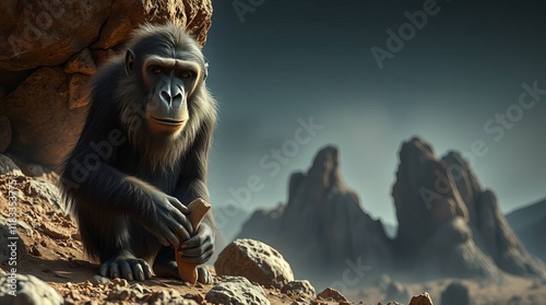 The ancestors of primates were similar to monkeys, but diverged from the lineage that led to chimpanzees.