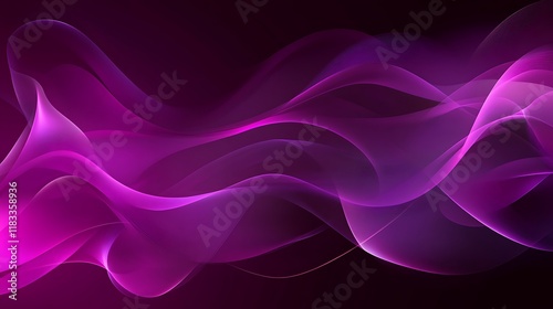 Wallpaper Mural Abstract Purple Waves Flowing Design Torontodigital.ca