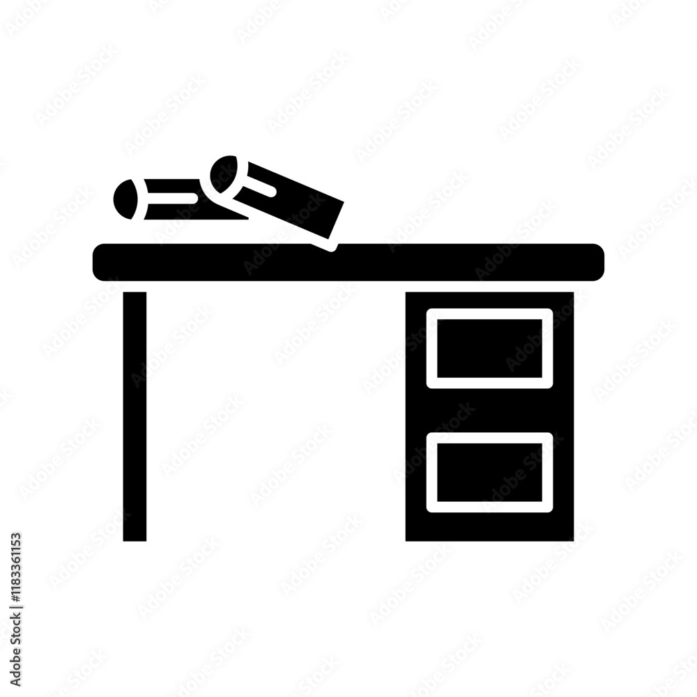 desk glyph icon desk glyph icon