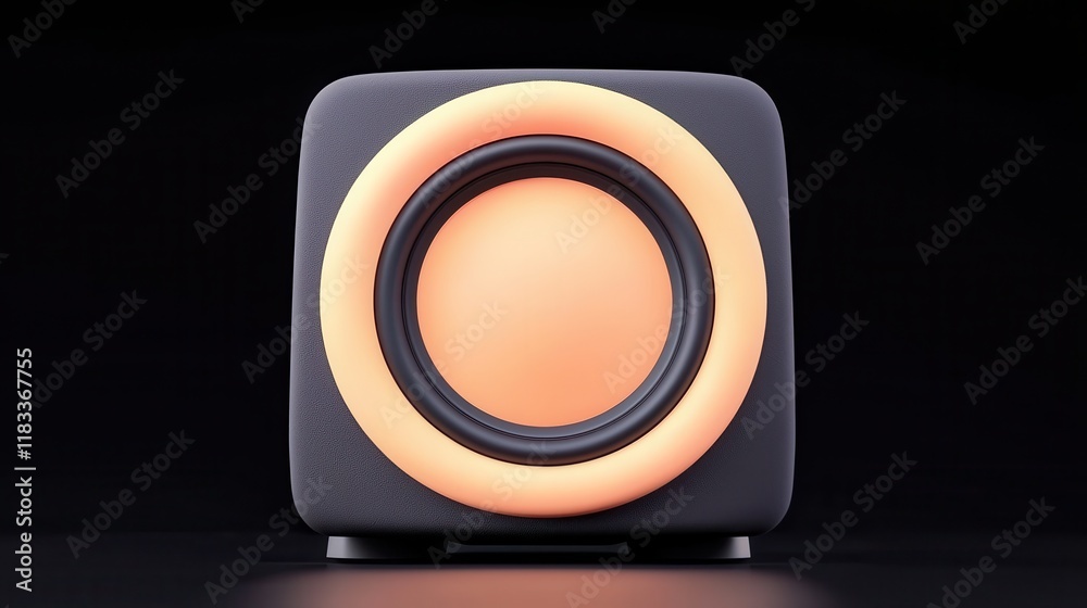 Modern Design Subwoofer with Glow Effect