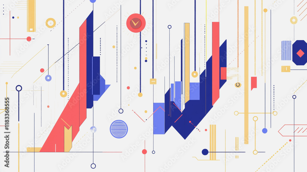 Abstract white background with Colorful charts and graphs with statistics to innovative analyze business potential and forecast future development of companies growth. Abstract white background with Colorful charts and graphs with statistics to innovative analyze business potential and forecast future development of companies growth.