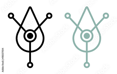 Retinol icons set in fill and stroke style on white background