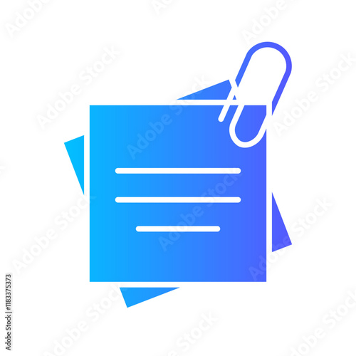 paperclip gradient icon