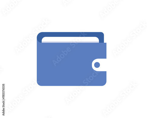 Wallet icon vector. Payment or saving money symbol isolated on white background