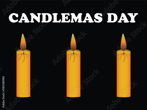 Candlemas Day Celebration banner. Vector illustration.