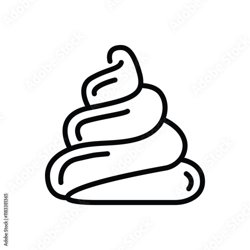 Blackline icon for poop