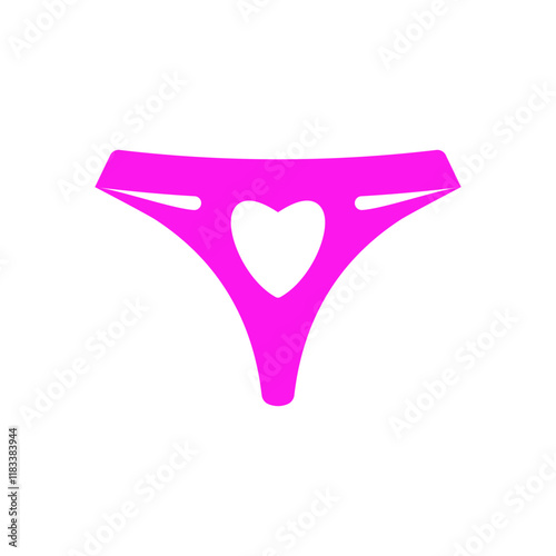  panties underwear icon vector design template