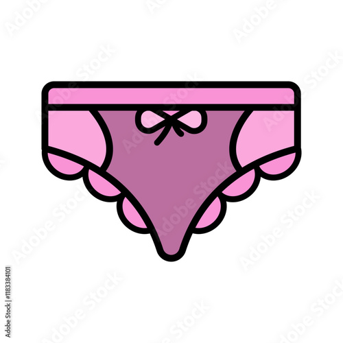  panties underwear icon vector design template