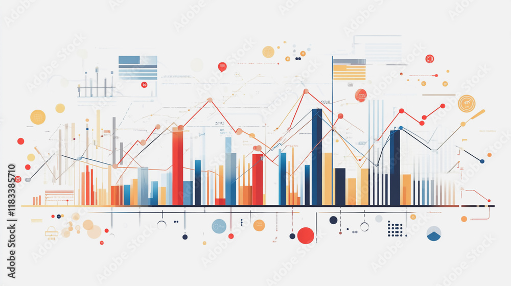Abstract business man stands on the peak of success amid tall, innovative Smart city and graphs with statistics to analyze business potential and predict future developments in company growth. Abstract business man stands on the peak of success amid tall, innovative Smart city and graphs with statistics to analyze business potential and predict future developments in company growth.