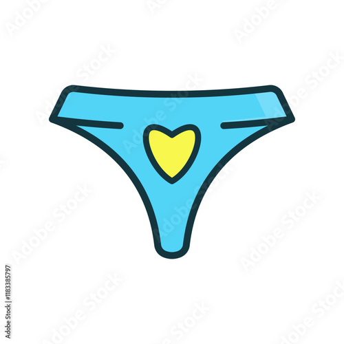  panties underwear icon vector design template